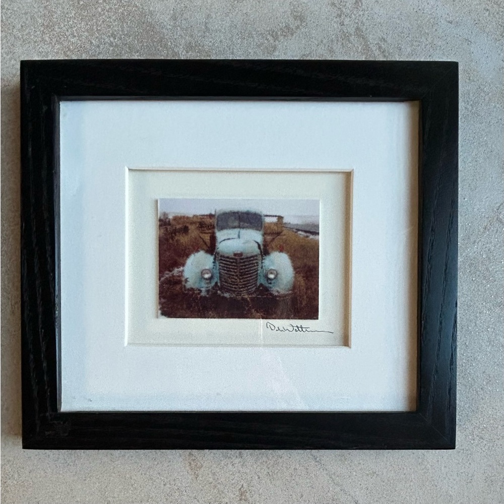 Original Signed Vintage Truck Photo. Dale Walters sig